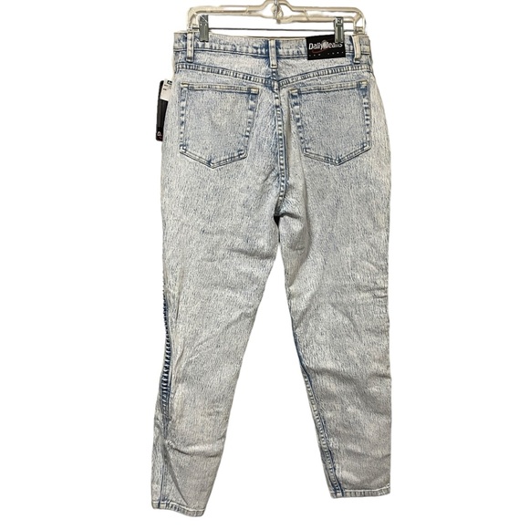 NWT Vintage 90s Daily Jeans Acid Wash High Rise Cutout Jeans NOS - Picture 8 of 15